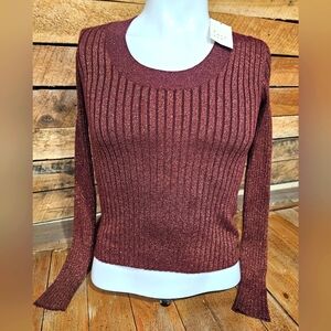 NWT Size Small Brown Shimmery‎ Sweater